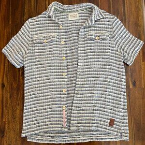 Woven cotton camp shirt